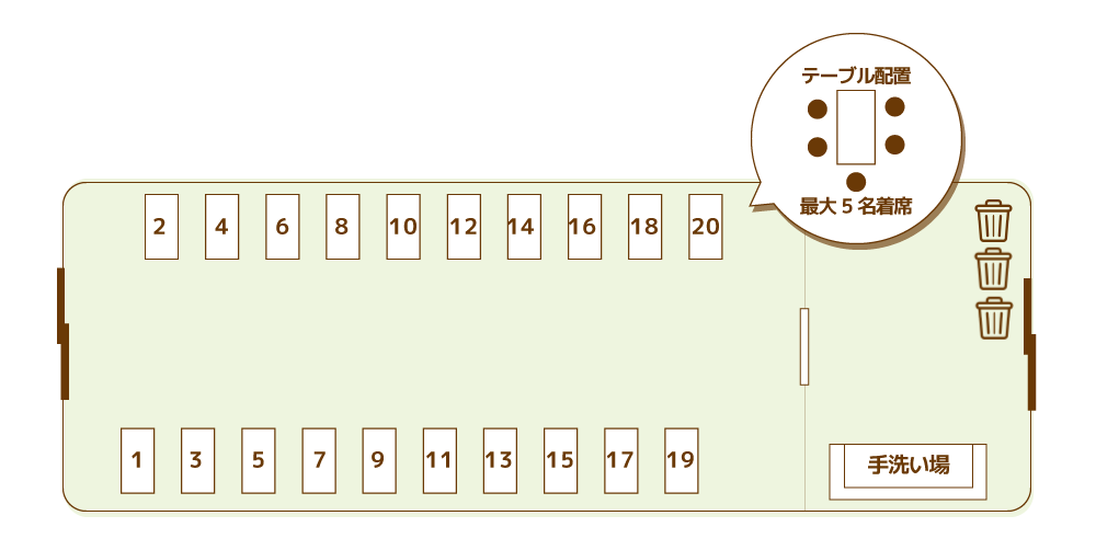 座席配置図イメージ